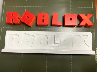 Roblox Logo by BTR3D, Download free STL model